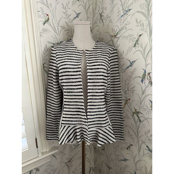 Anthropologie Dolan Blazer Zebra Print Open Front Size Small Cotton Blend - Picture 1 of 6